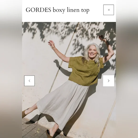 notPERFECTLINEN GORDES boxy Top, XXL, Swedish Blue - Picture 6 of 7